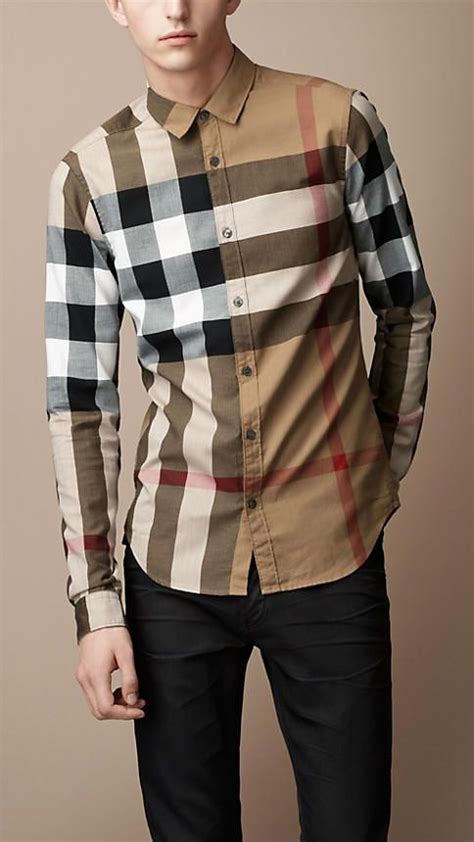 burberry brit long sleeve t shirt|Burberry shirts for men outlet.